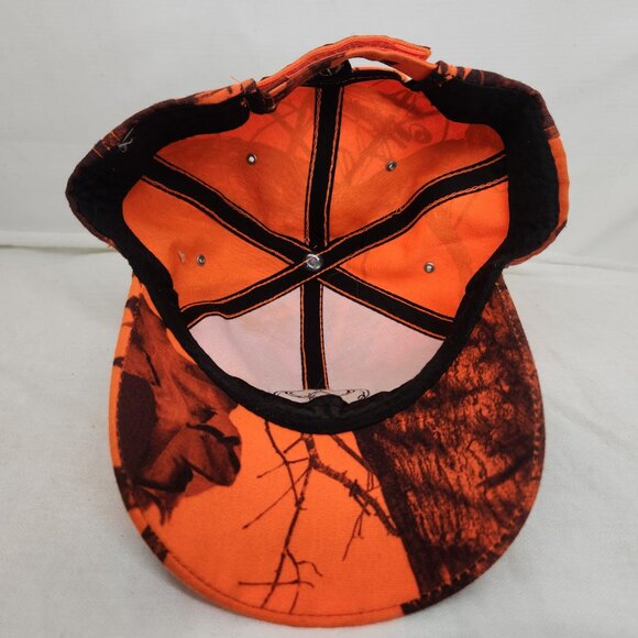 Mossy Oak Mens Orange Wilderness Camo Toyota Baseball Cap Hat OS - Picture 4 of 5